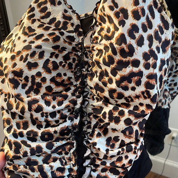 Leopard bathing - Picture 2 of 5